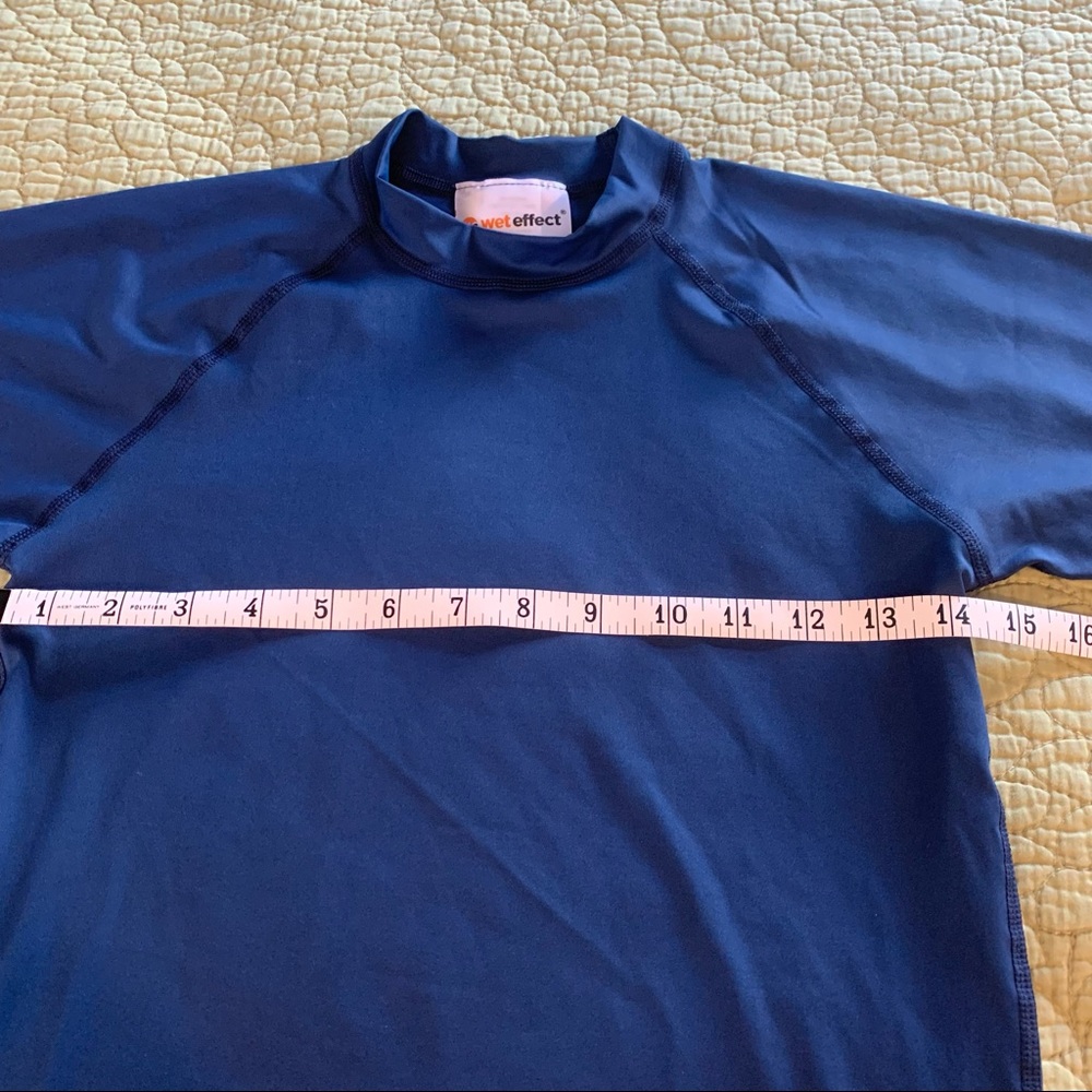 Kids Blue SPF Rashguard Size Large - Picture 4 of 8